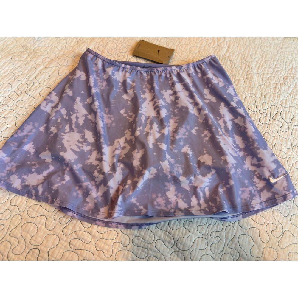 Nike Court Victory Tennis Skort Purple White Cloud Print Women Size Small